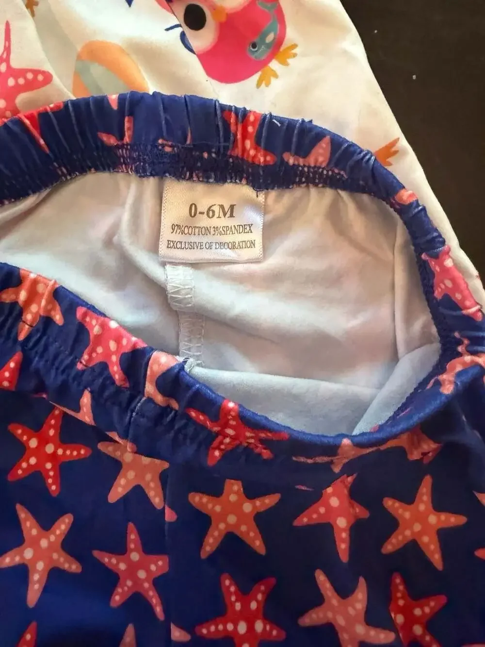Pete + Lucy Owl and Starfish Print Tunic Top and Ruffle Leggings Set